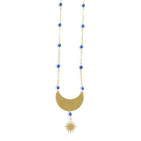 Sun Necklace - Lapis