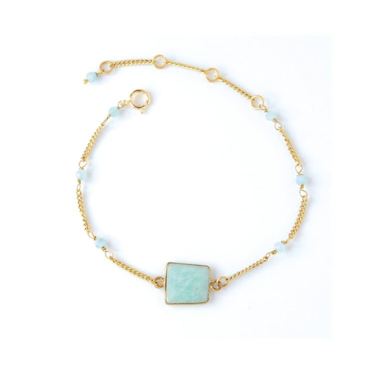 Jaipur Bracelet: Amazonite
