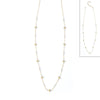 Moon Gemstone Necklace: 18" / Amethyst