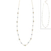 Moon Gemstone Necklace: 18" / Amethyst