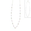 Moon Gemstone Necklace: 18" / Amethyst