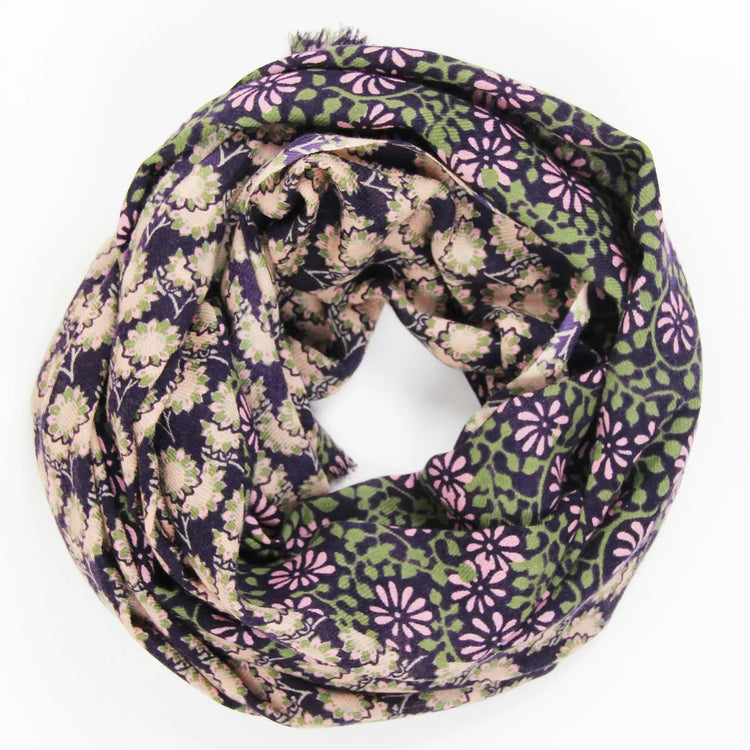 Arles Wool Scarf - Plum