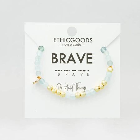 Morse Code "Brave" Bracelet