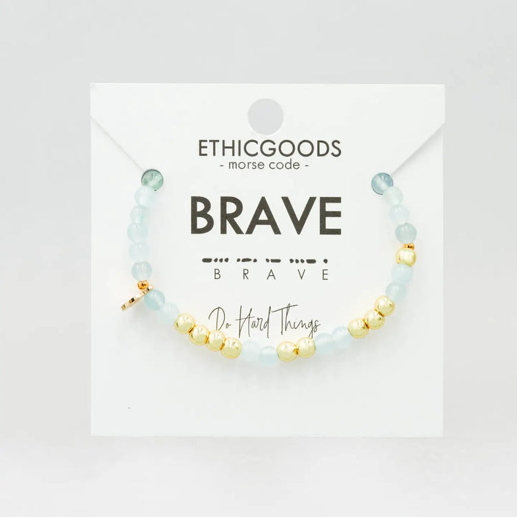 Morse Code "Brave" Bracelet