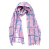 Cotton Silk Scarf - Lavender/Blue