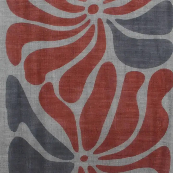 Gardenia Orange Wool Scarf