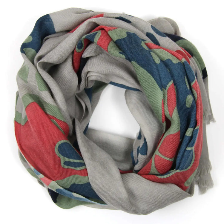 Goya Coral Wool Scarf