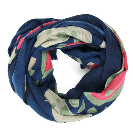 Goya Navy Wool Scarf