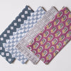 Suki Dark Sea Block Printed Napkins