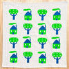 House & Tree Tea Towel