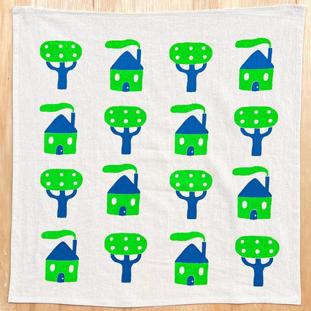 House & Tree Tea Towel