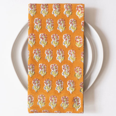 Malin Gold Block Printed Napkins