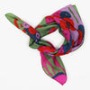 Mini Green Sakura Silk Scarf