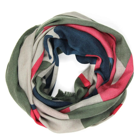 Palm Navy Wool Scarf
