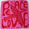 Mini Peace & Love Silk Scarf