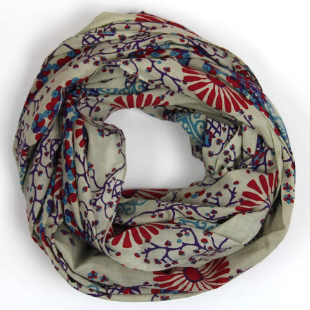 Ryoko Beige Organic Cotton Scarf