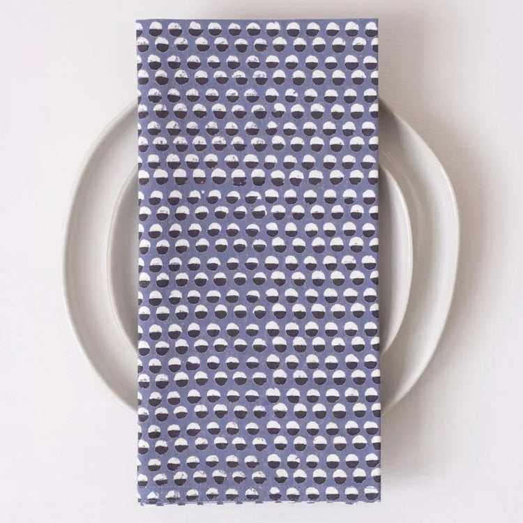 Tilmi Blue Block Printed Napkins