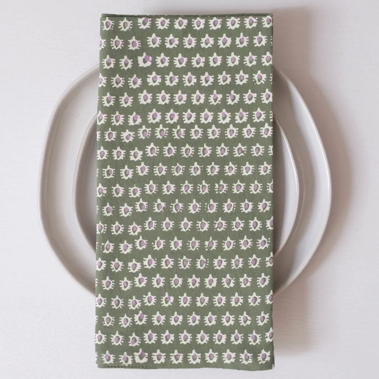 Uma Clover Block Printed Napkins