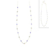 Moon Gemstone Necklace: 18" / Amethyst