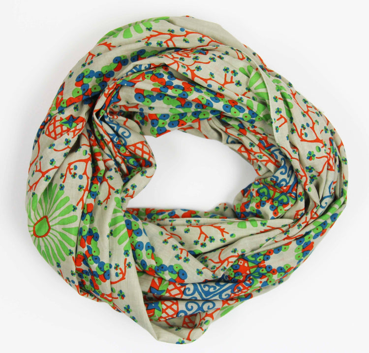 Organic Cotton Scarf Ryoko Green